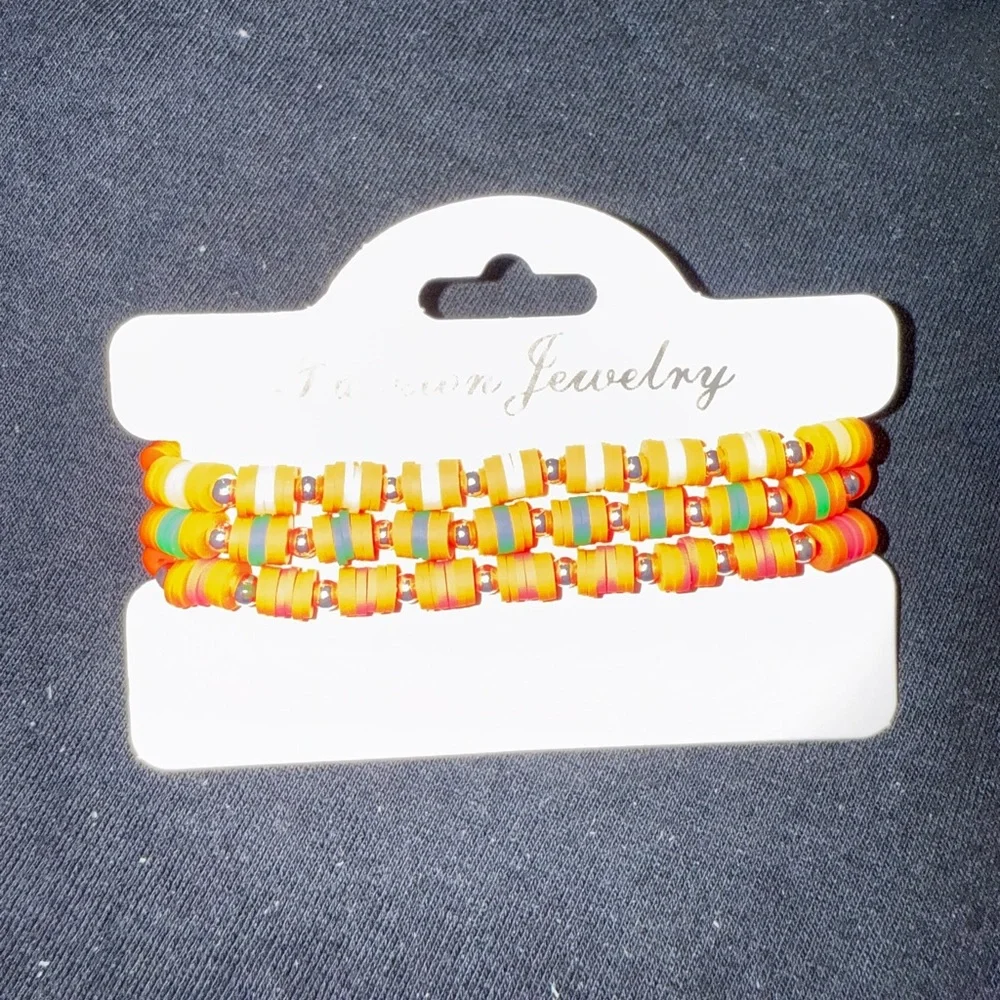 🐠 Vibrant Multicolor Beaded Bracelet Set